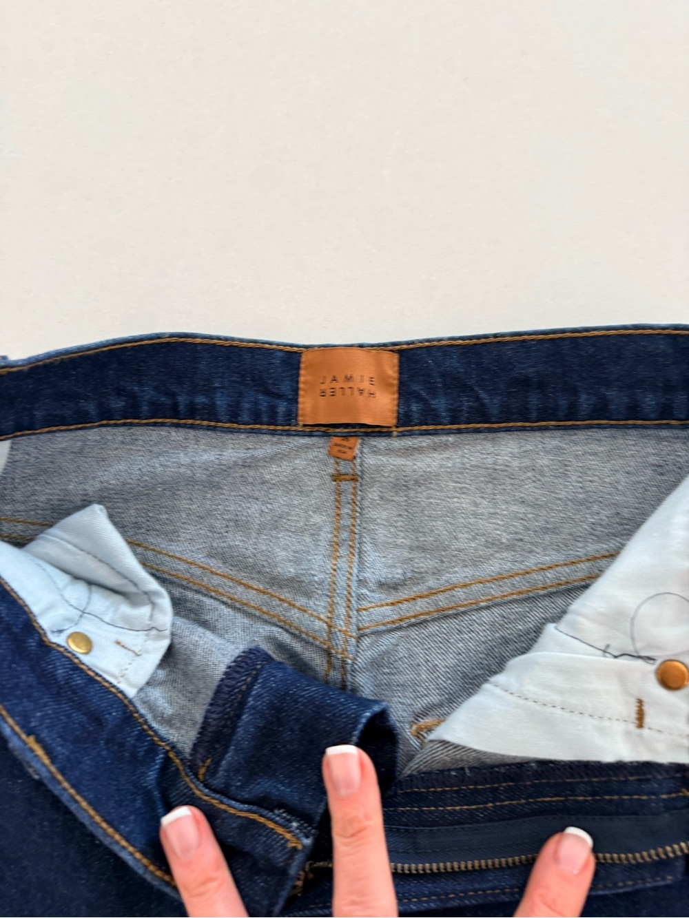 Jamie Haller High-Rise Flare Jeans in Dark Indigo Crease size 26. Not worn - Picture 5 of 7